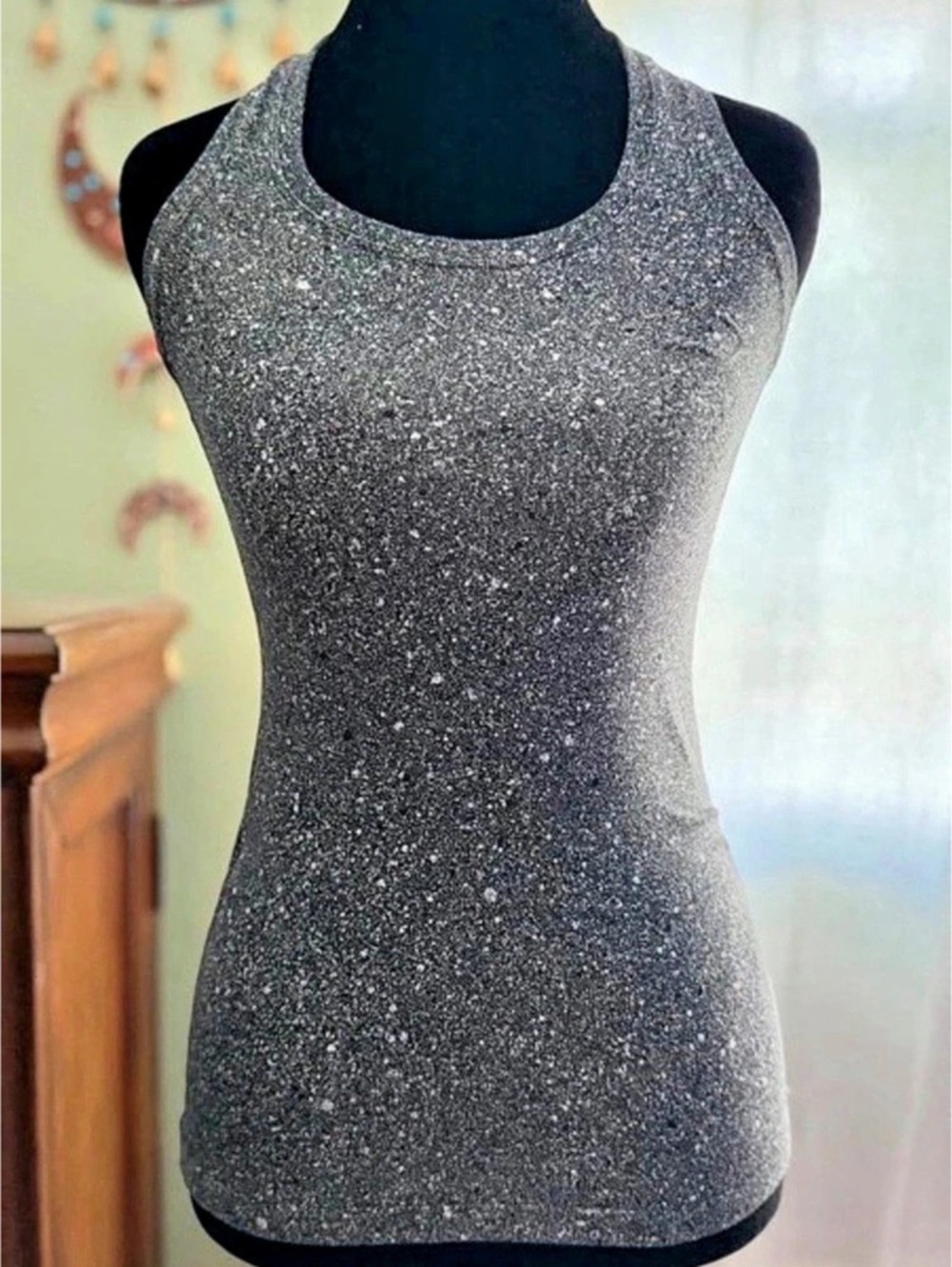 lululemon Goal Up Tank Racerback Black & Silver